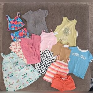 Girl 2T summer bundle - 13 pieces!